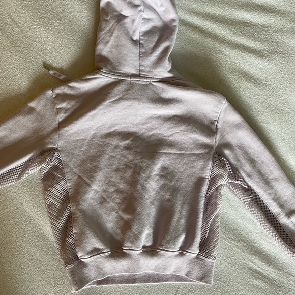 Garage violet/light pink cropped hooded sweatshirt - Picture 2 of 4